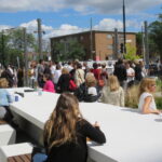 Inauguration de la place Iona-Monahan dans le district St-Sulpice, d'Ahuntsic-Cartierville