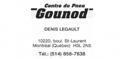 Centre du pneu Gounod
