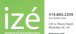 IZÉ, massothérapeutes