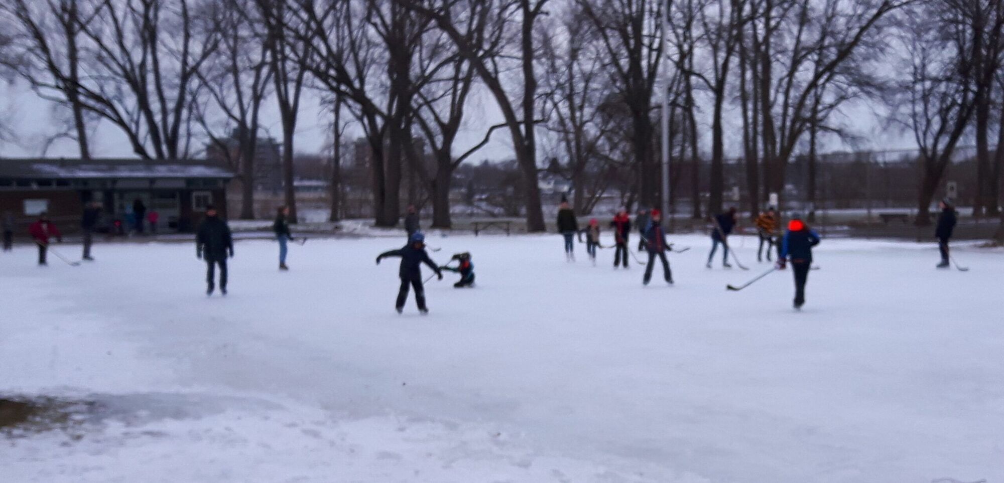 hockey sur patinoire Nicolas-Viel
