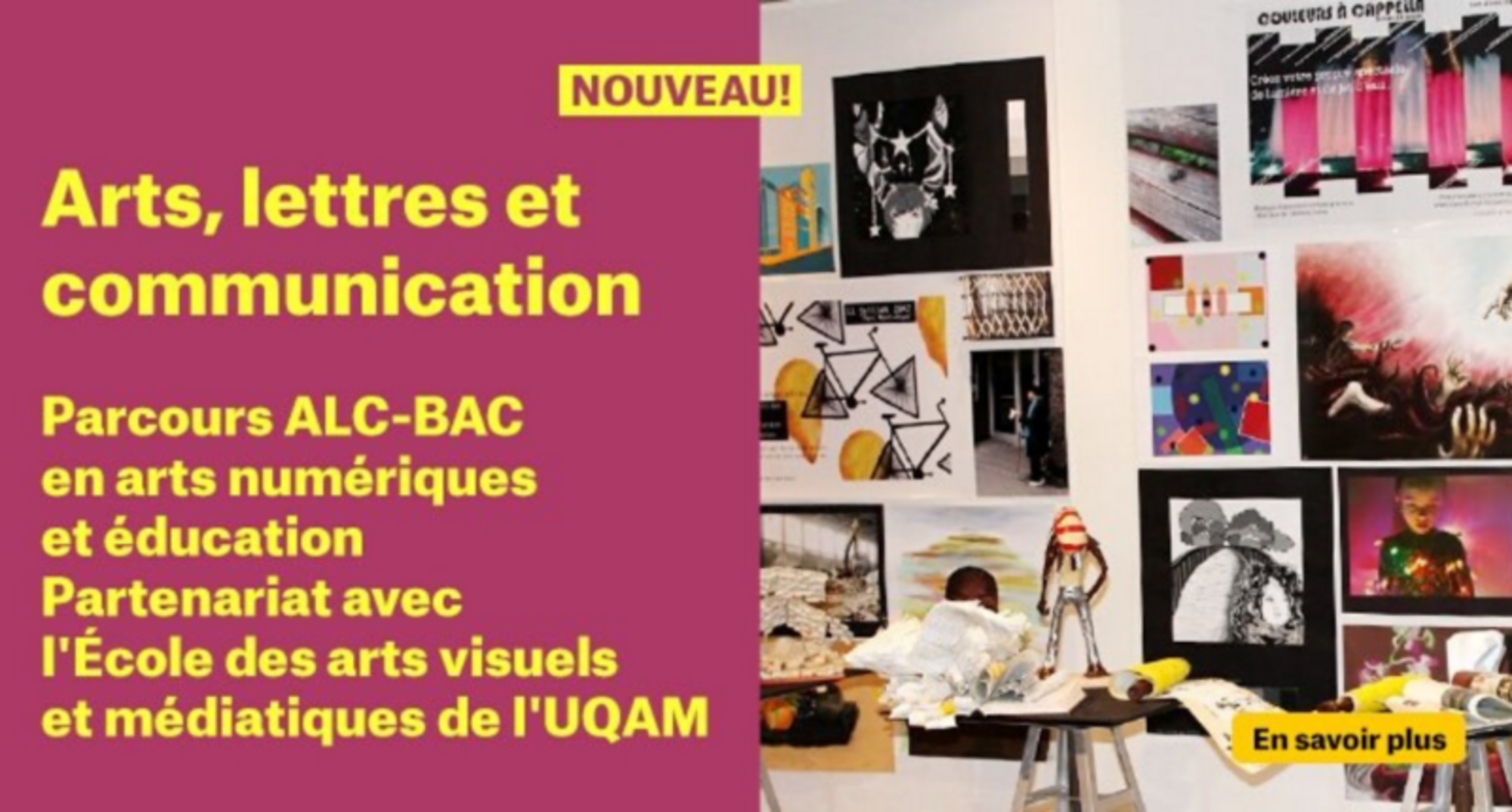 Partenariat entre Bois-de-Boulogne et l'UQAM