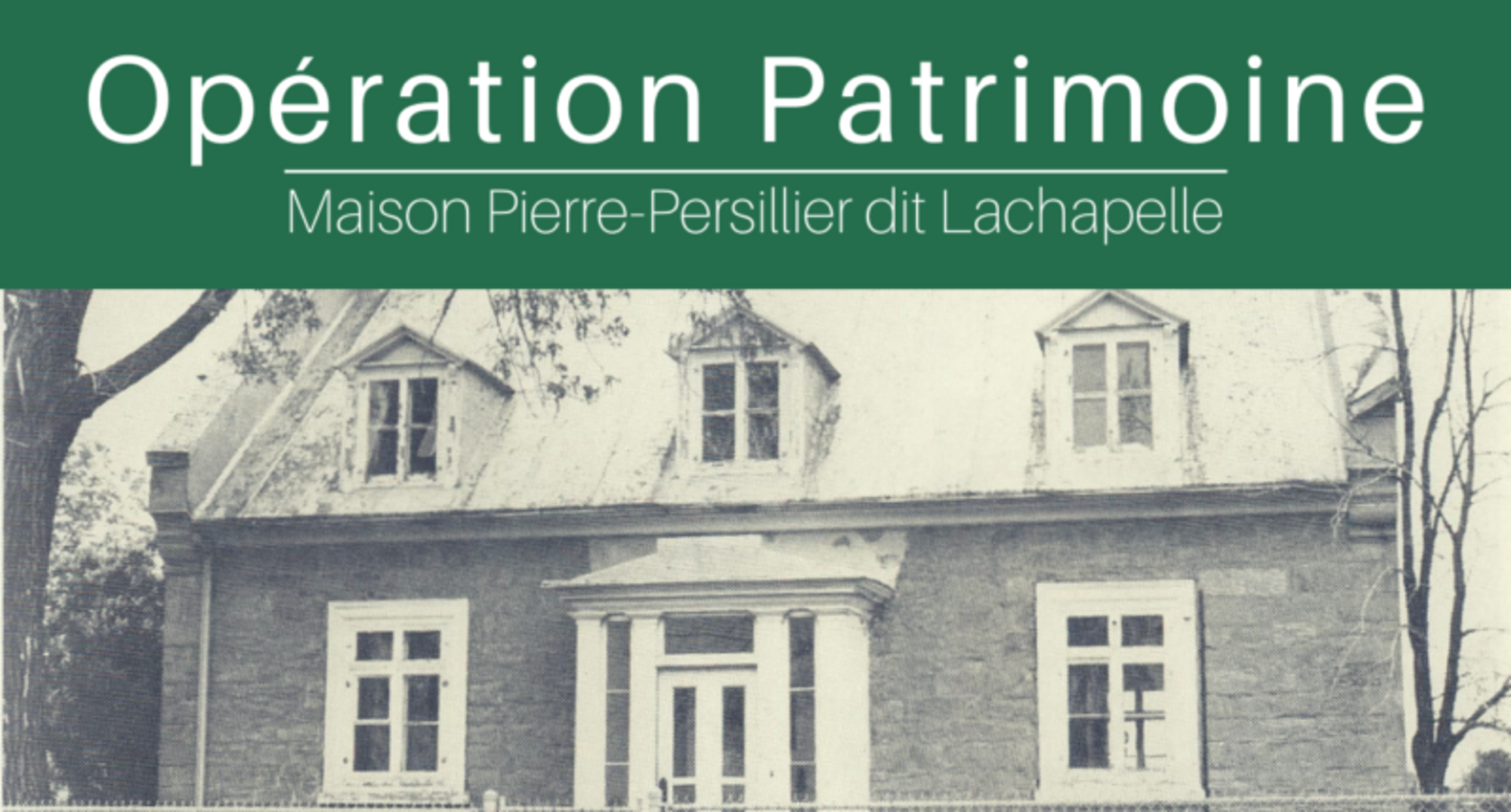 Opération Patrimoine - Maison pierre persillier