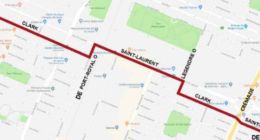 Travaux sur clark et st-laurent carte