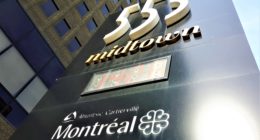 Conseil d'arrondissement Panneau à l'entrée du 555 Chabanel O