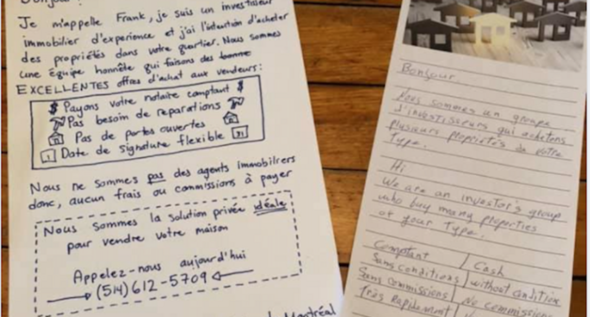 Sollicitation immobilière