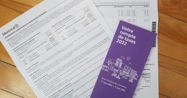 compte de taxes 2022