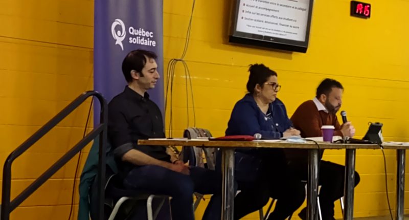 Débat investiture Québec solidaire Maurice-Richard