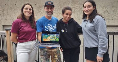 Ankh One projet de murale à Aire Ouverte