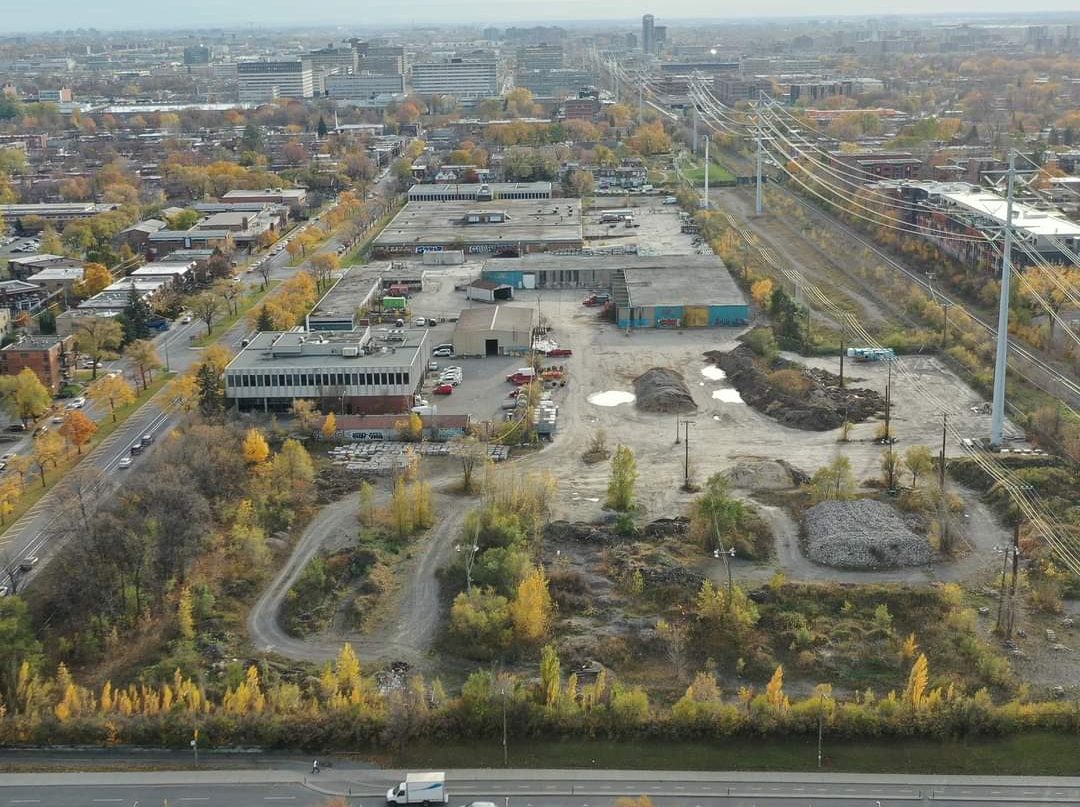 Vue générale du site du futur écoquartier Louvain Est