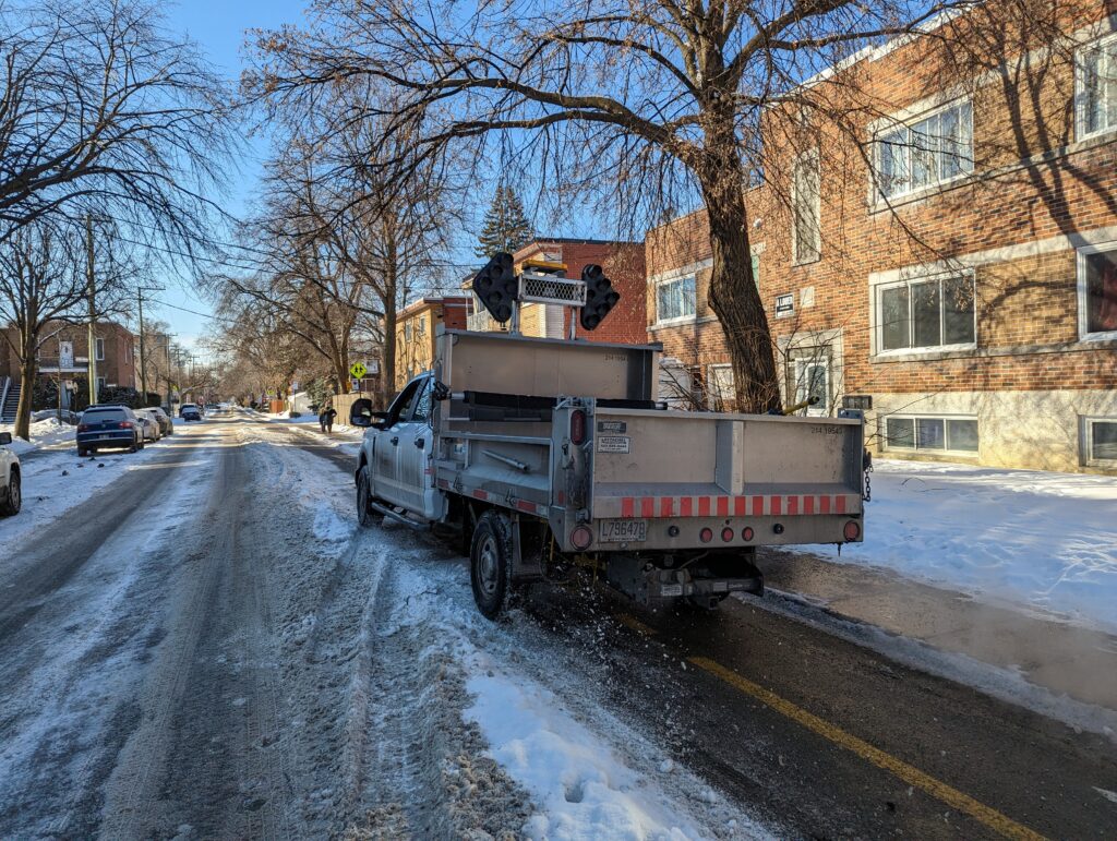 Stationnement sur piste cyclable