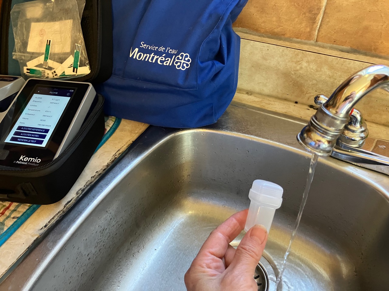 depistage eau plomb entrée