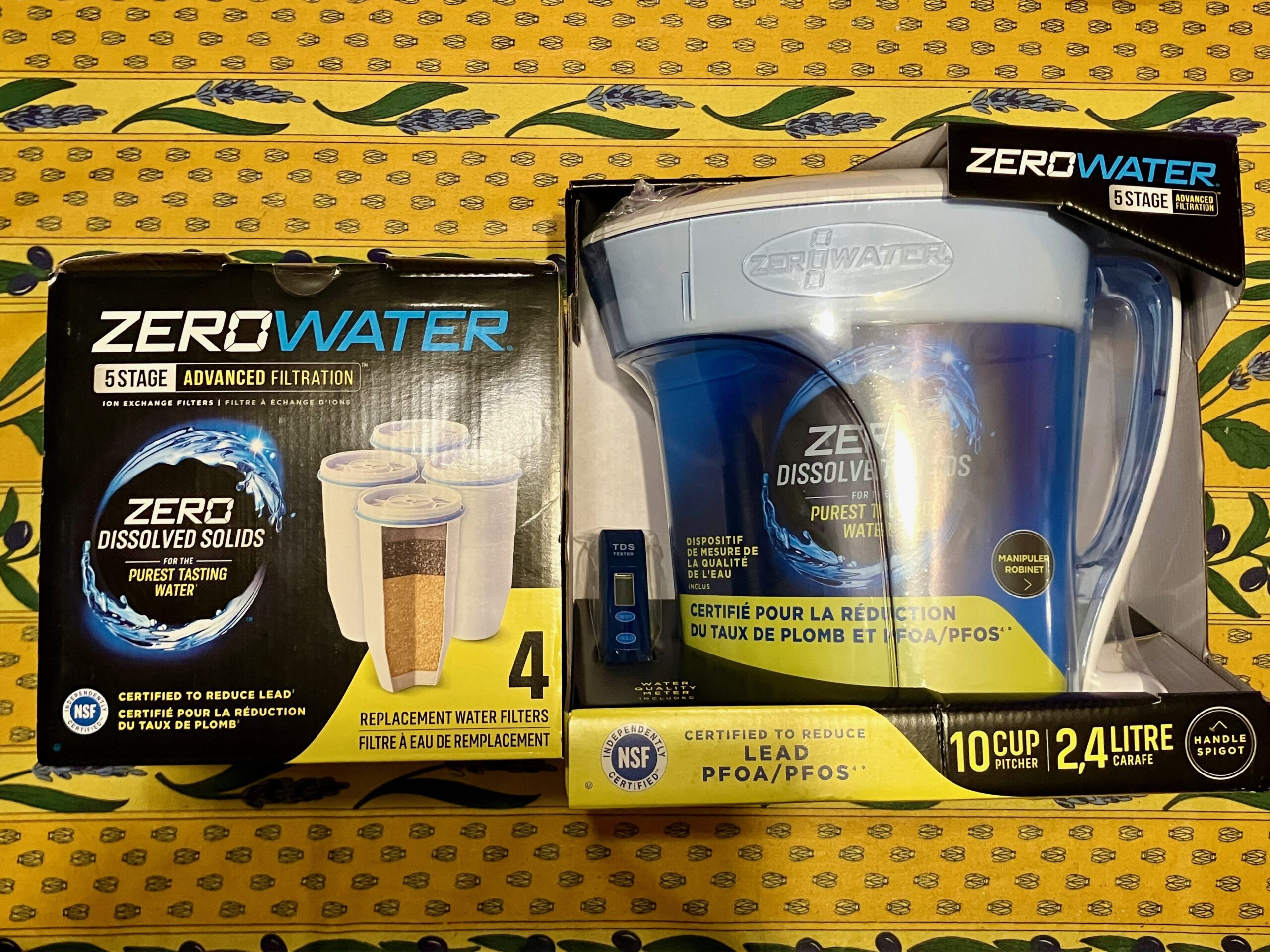 pichet carafe filtrant 