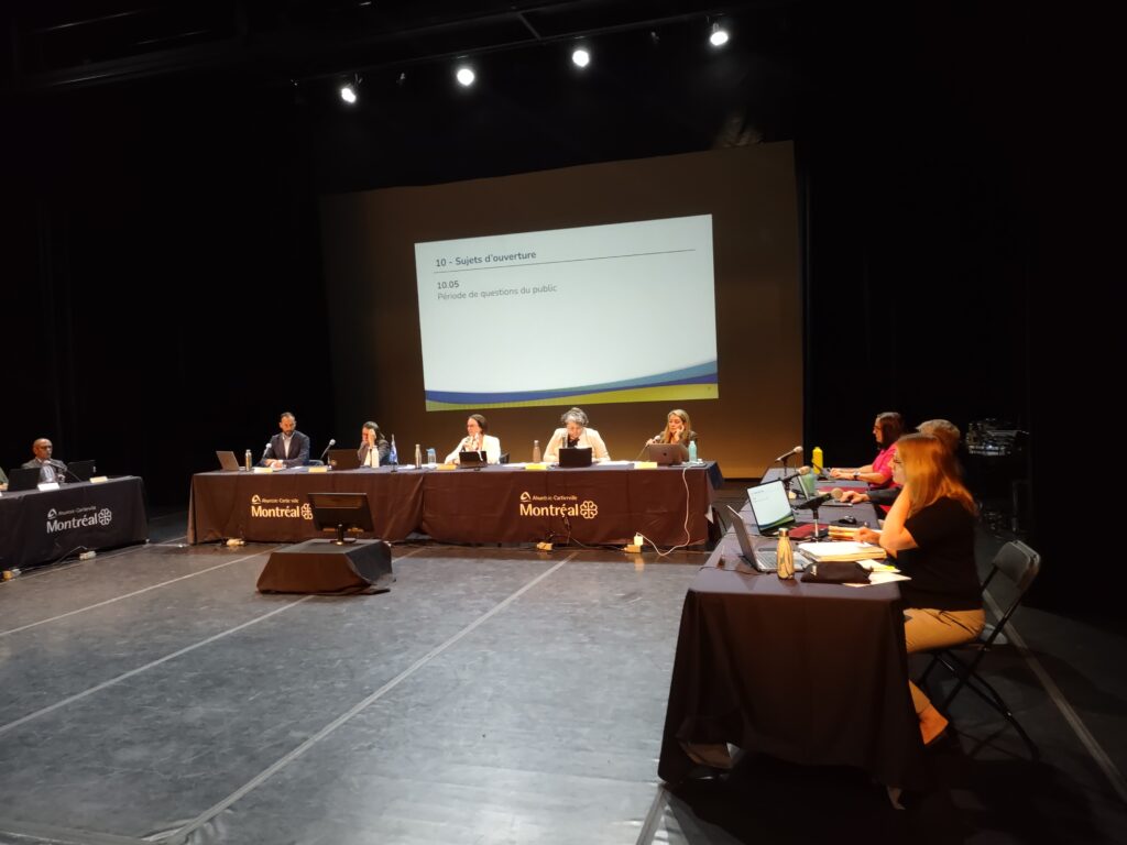 Conseil d'arrondissement du 11 septembre 2023