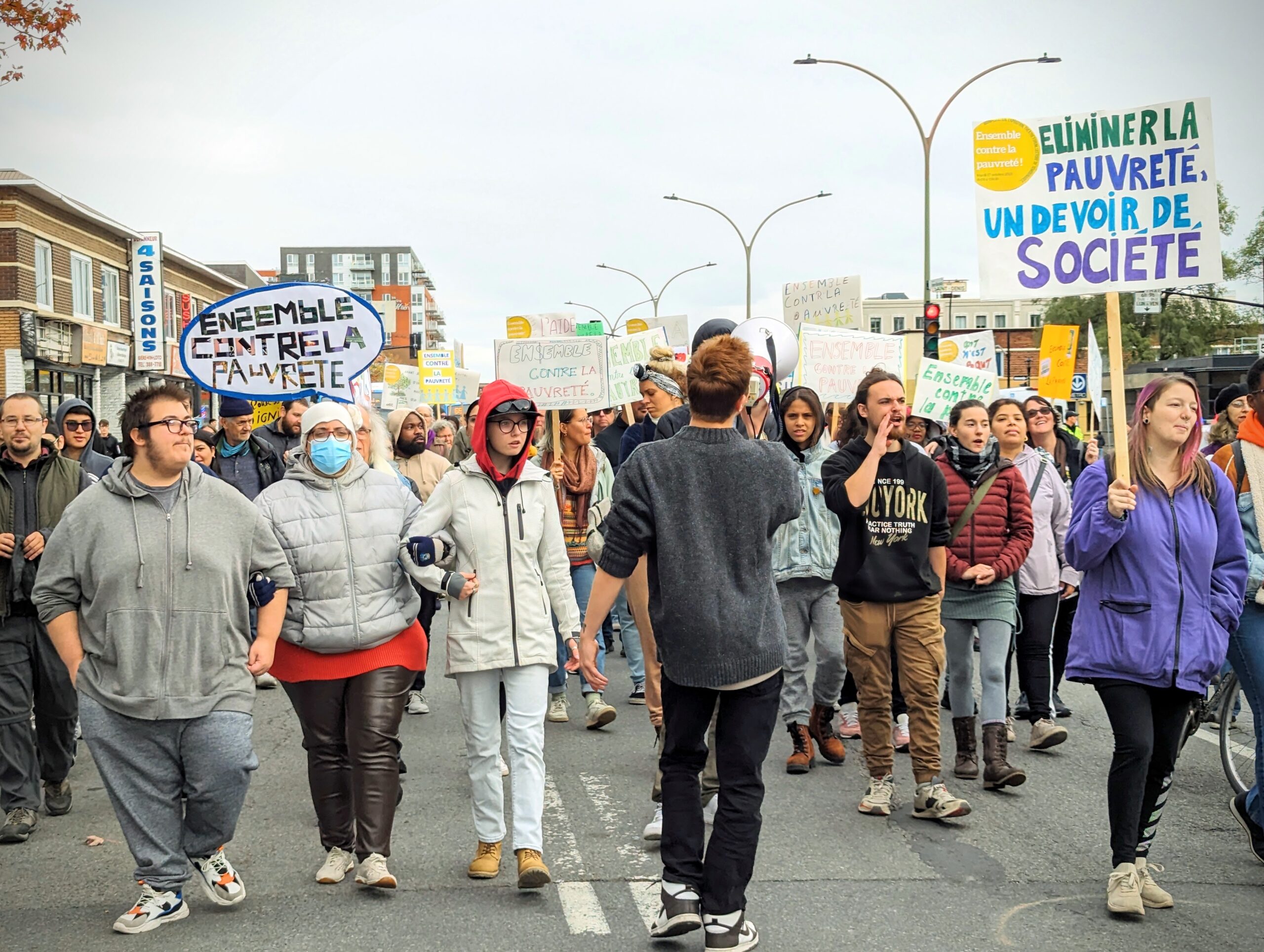 marche manifestation pauvreté ahuntsic solidarité