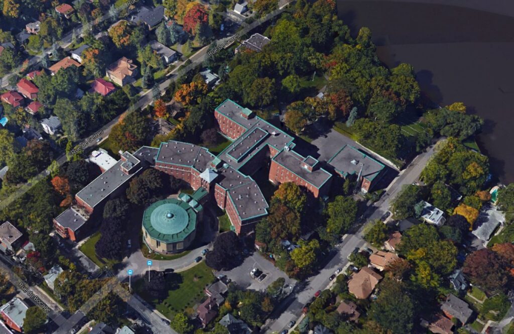 Site de la maison mère à Cartierville : capture d’écran, Google Earth, 14 avril 2017