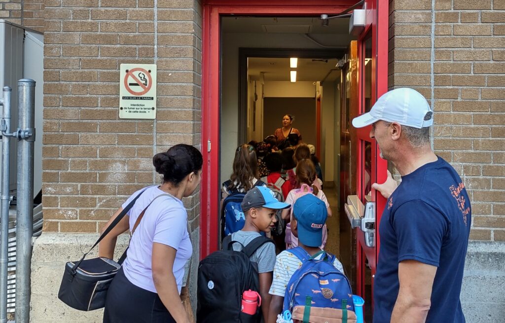 Rentrée des classes à l'école Christ-Roi.