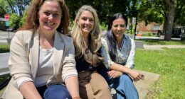 Élections municipales Candidates Ensemble Montréal, Maude Théroux-Séguin, Effie Giannou. Soraya Martinez Ferrada
