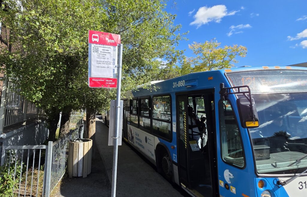 Marathon de Montréal Bus dérouté
