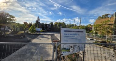 Chantier pôle de mobilité Fleury