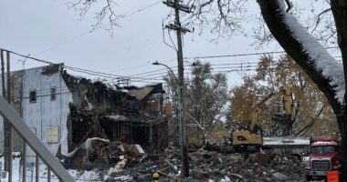 Le 745 Crémazie Est en cours de démolition