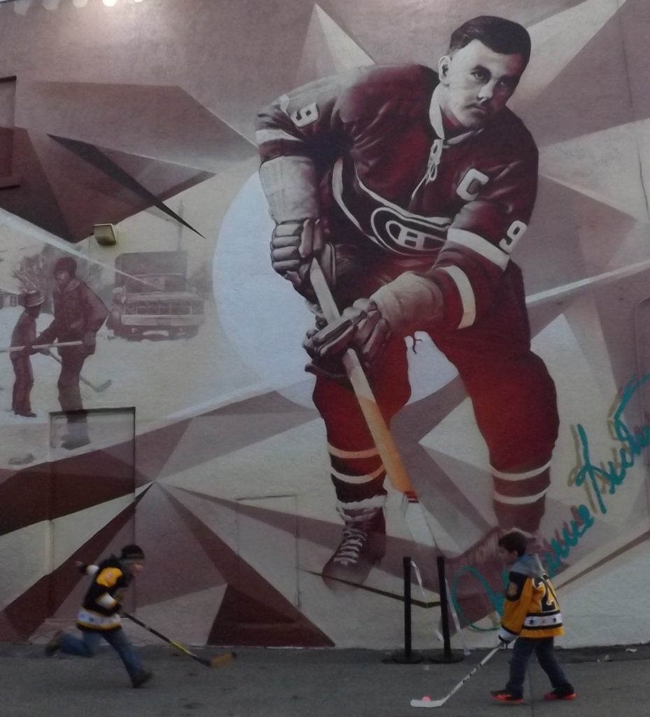 Murale du «Rocket» Maurice Richard sur Promenade Fleury