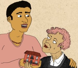 Cohabitation intergénérationnelle: à quand dans Ahuntsic-Cartierville? (Illustration: Martin Patenaude-Monette)