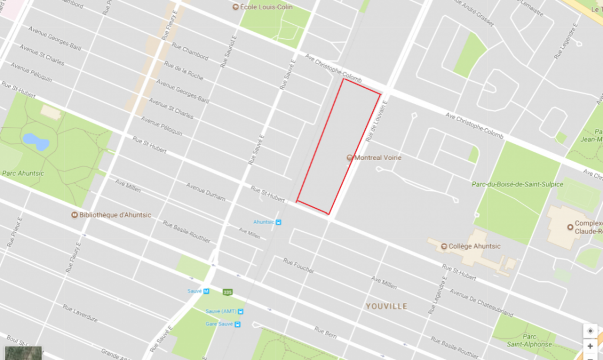 Terrain Louvain, La csdm pense y mettre une école