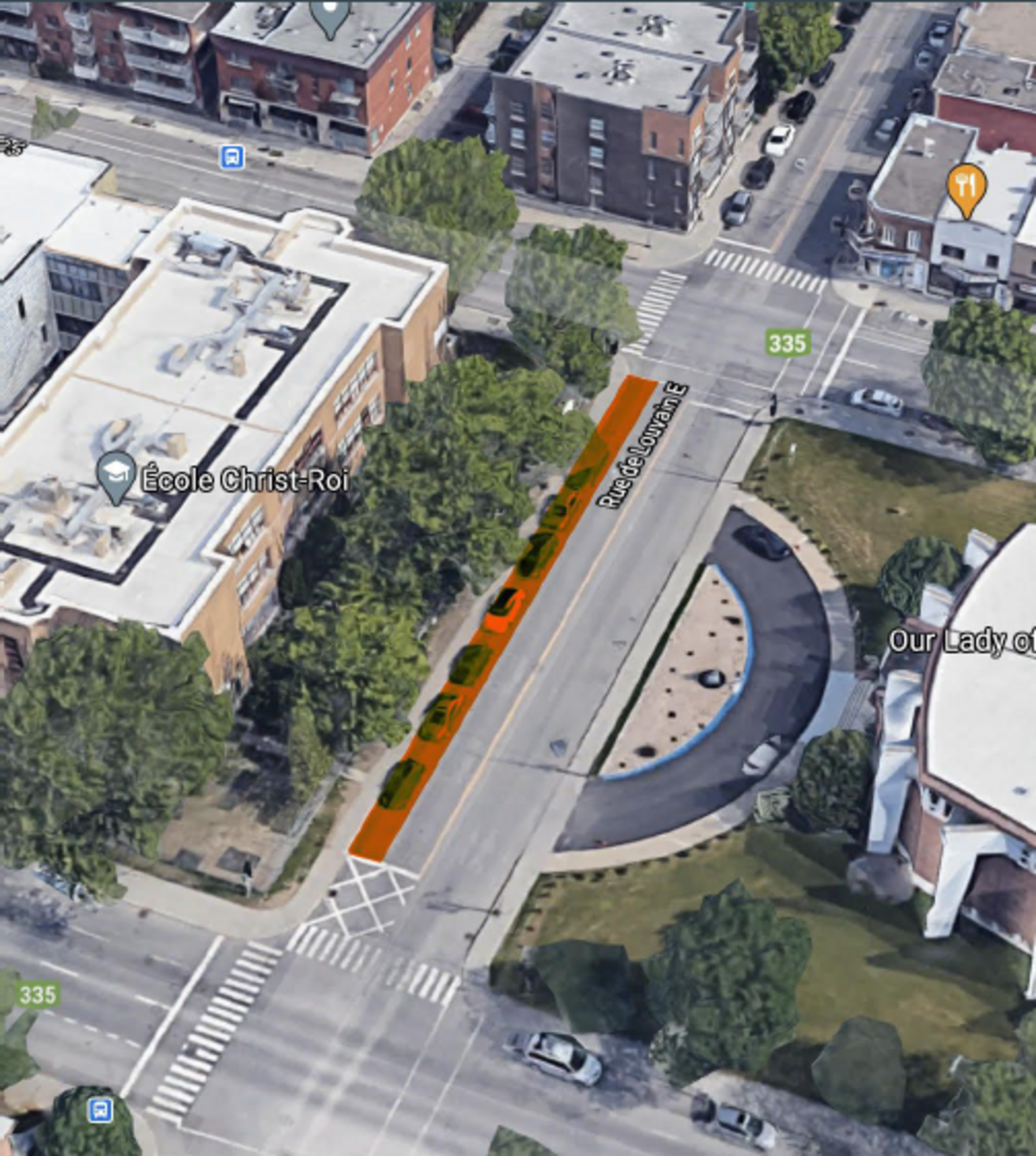 Voici la vue aérienne du site qu'occupera Station Youville- Espace citoyen. (Photo – gracieuseté)